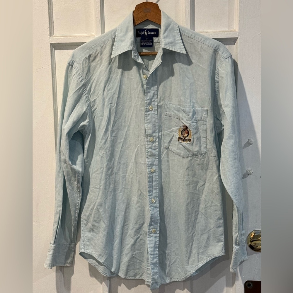 Ralph Lauren Sky Blue Button Down Shirt